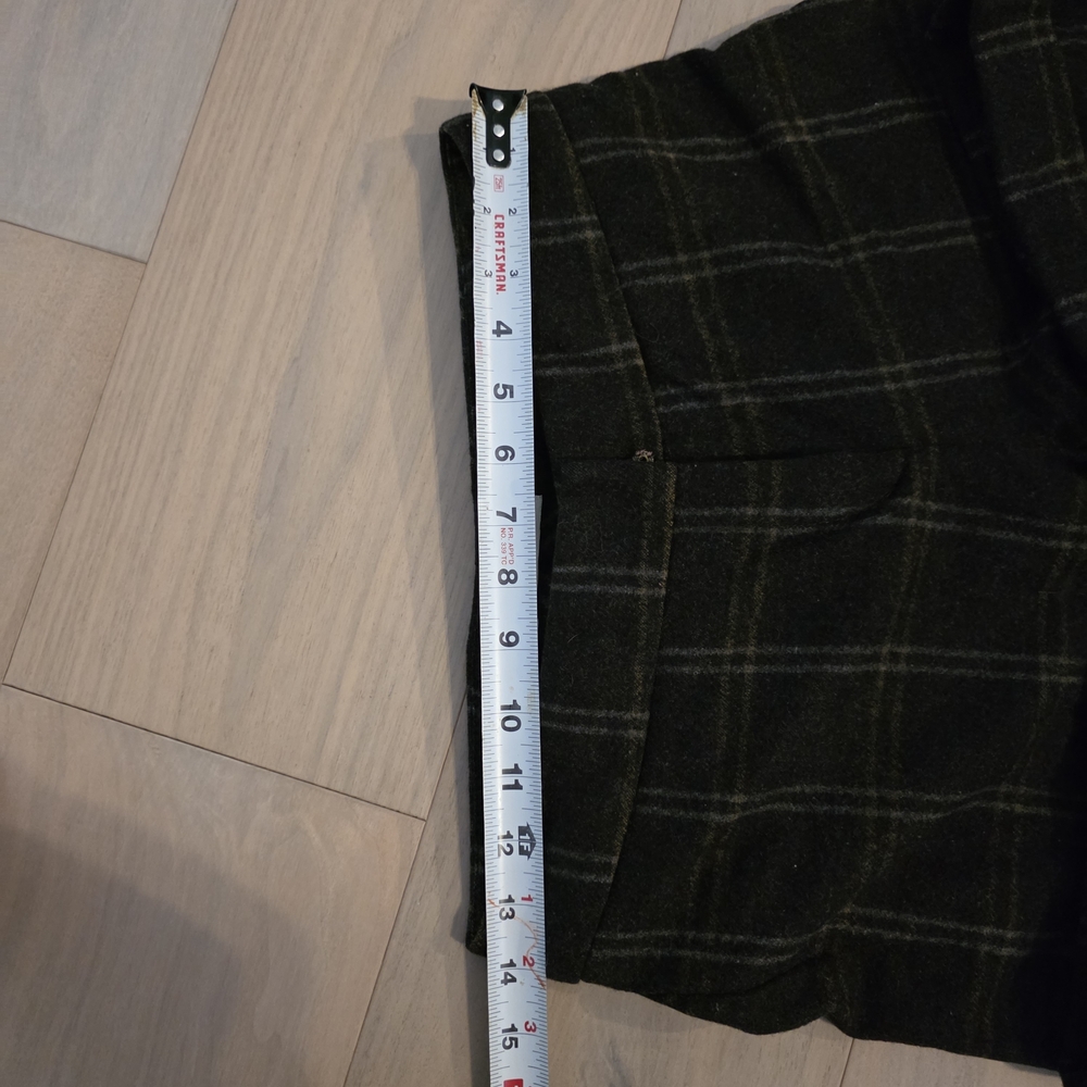 Peserico Plaid Wool Pants Made In Italy - Picture 3 of 5